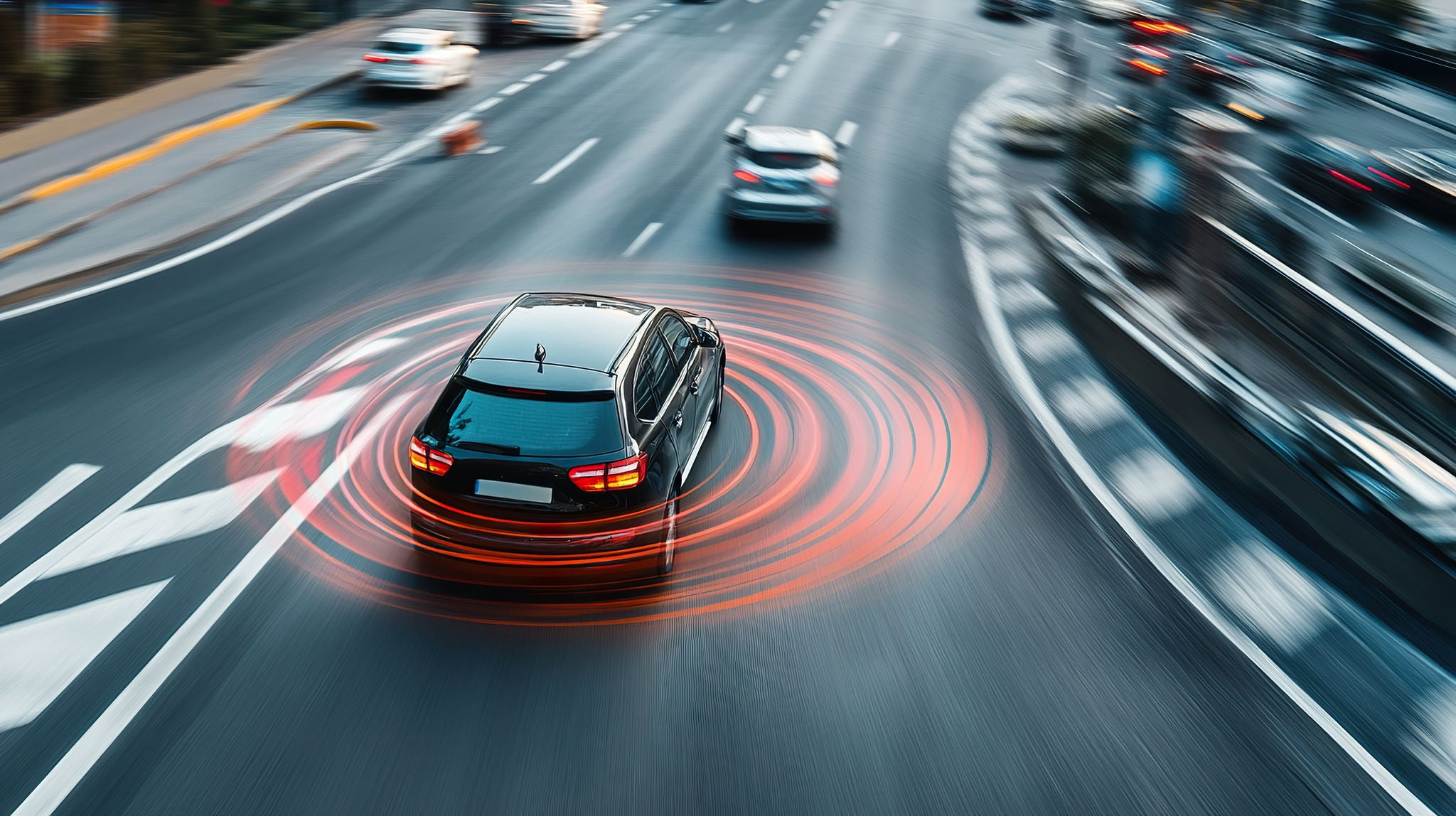 Car on a road