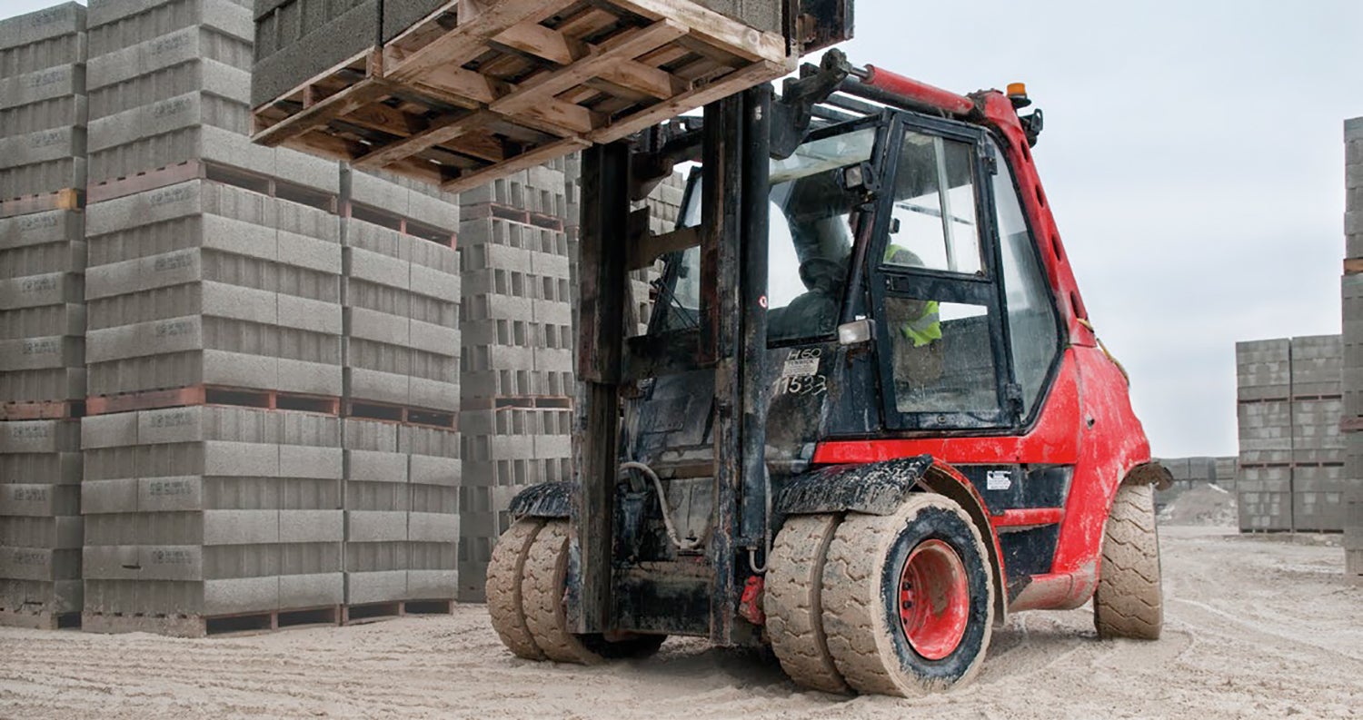 Forklift at work