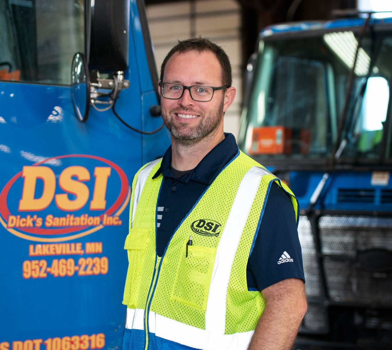 Brandon Clemens, Fleet Manager of Dick's Sanitation, Inc.