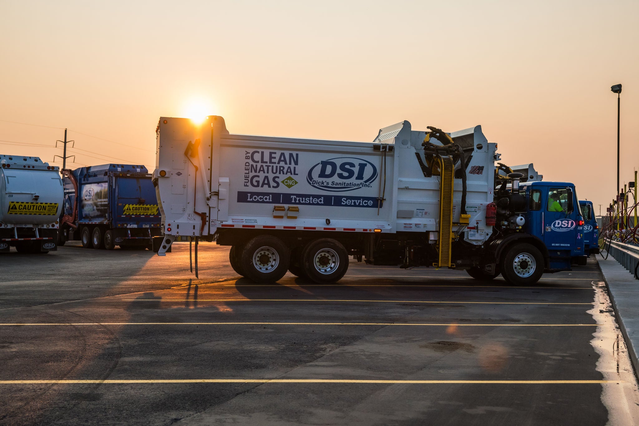 With two Yard Readers on-site, their fleet of diesel and natural gas trucks keeps tire pressures in check on every return trip to the yard.