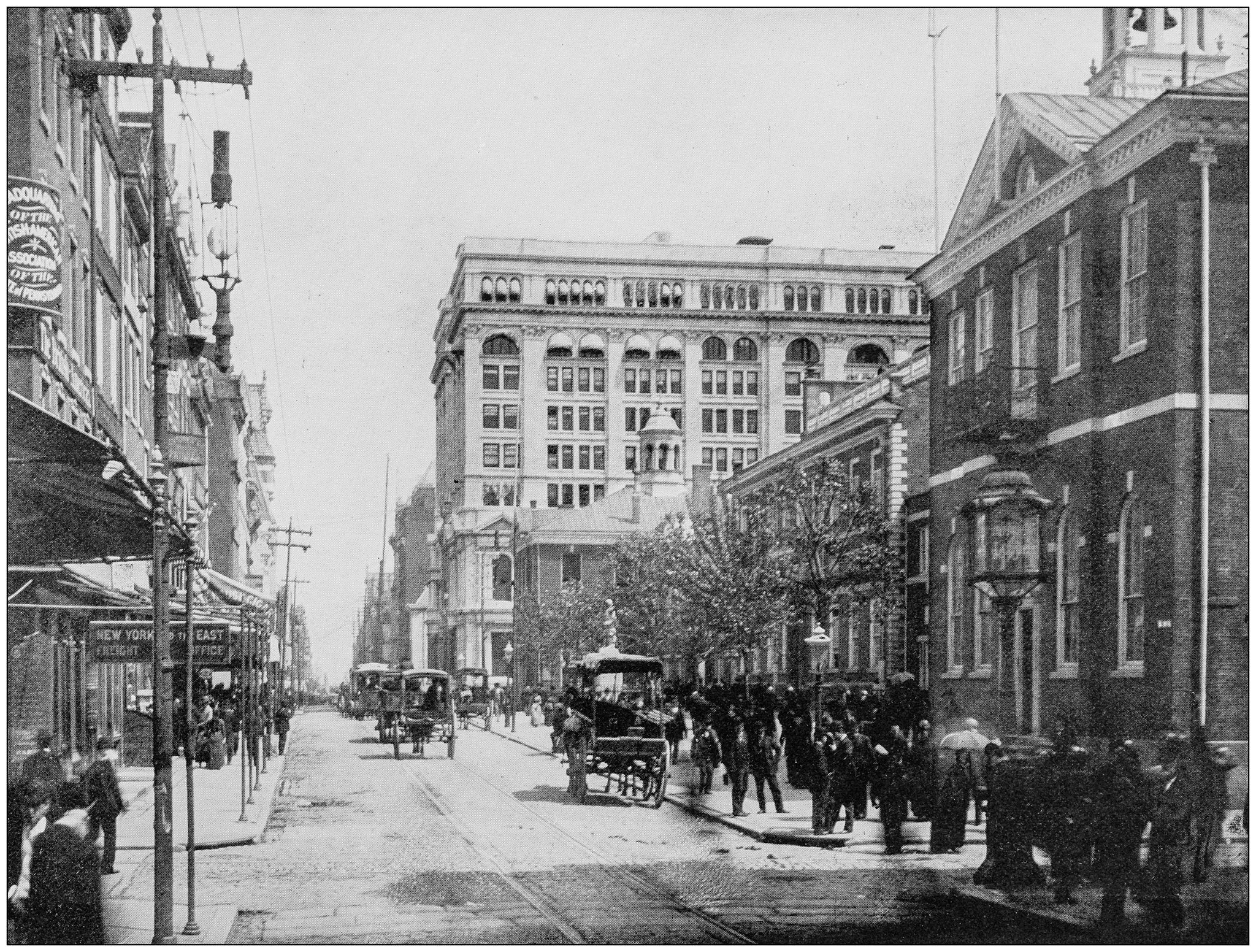 Pedestrians separated from traffic in Philadelphia