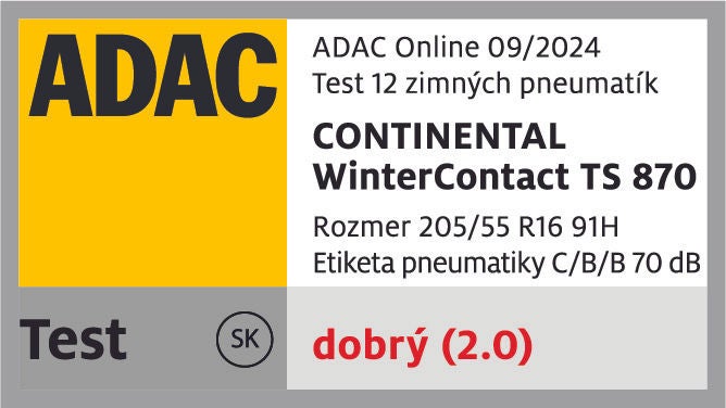 Continental WinterContact TS 870 ADAC Winterreifentest 2024