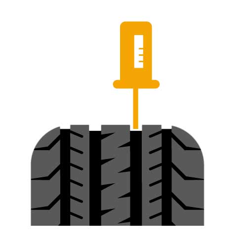 Tread depth icon