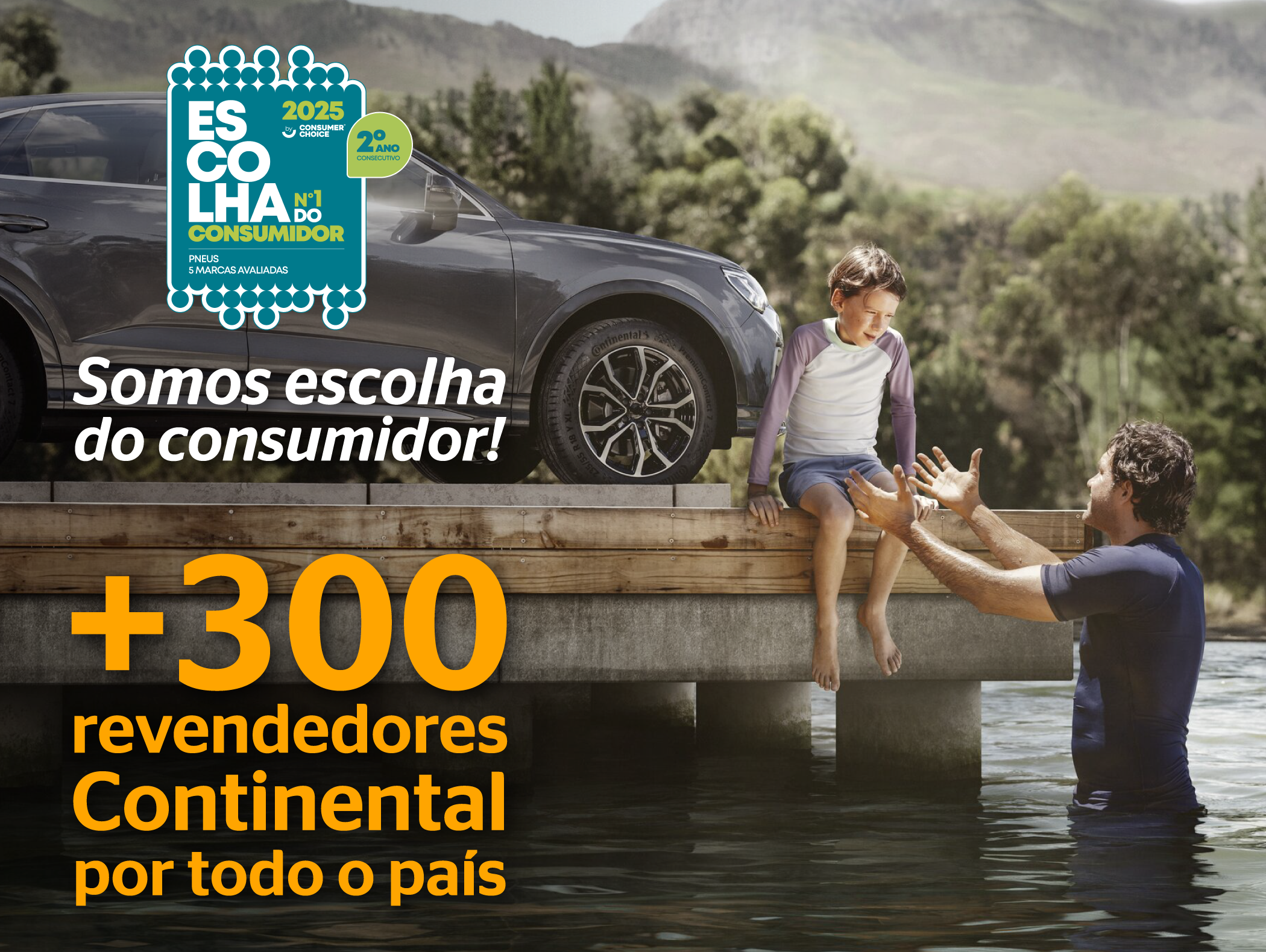 +300 revendedores Continental por todo o país