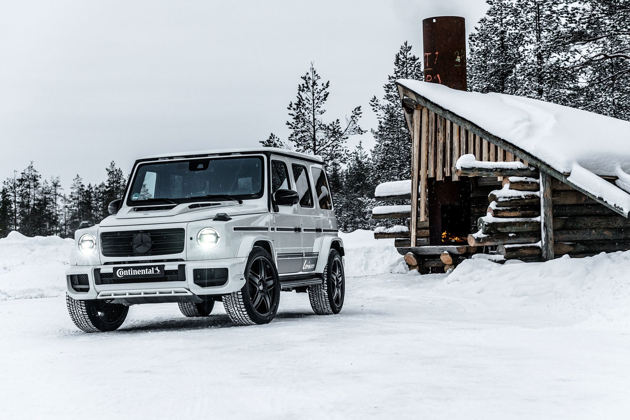 Nejširší pneumatiky v testu: Lorinser G Modell s pneumatikou 275/45R22 WinterContact™ TS 850 P.